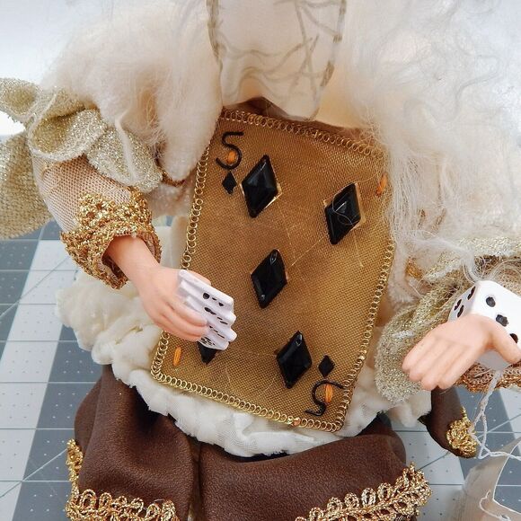 Christmas Couture By Jason Keith Shelf Sitter Playing Card Fairy 12 In Dice Card - Picture 3 of 14